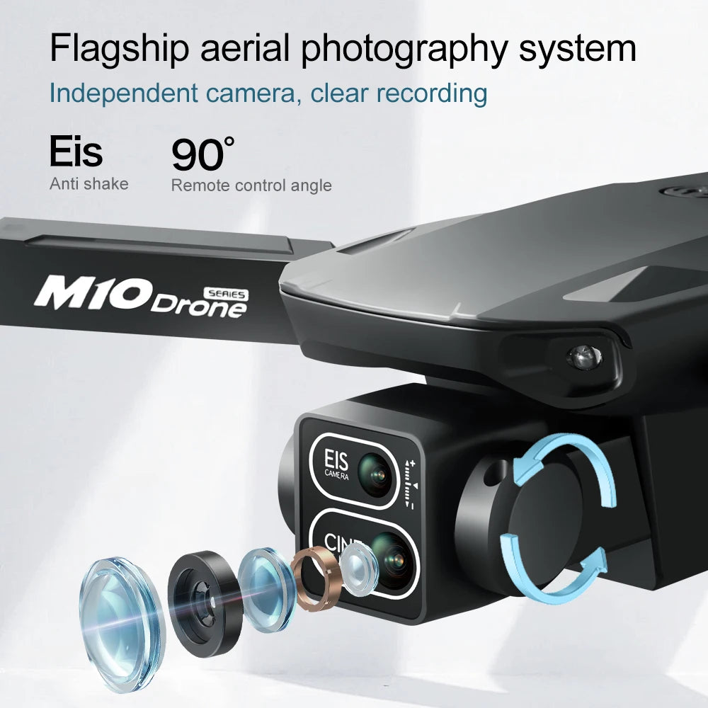 For Xiaomi Drone M10 4K Professional 5G HD Dual Camera With Screen FPV Photography Brushless Foldable Quadcopter RC Drones Toys