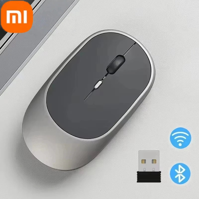 XIAOMI Silent Bluetooth Mouse Ultra Thin Dual Mode Vertical Ergonomic Relieves Wrist Pain Rechargeable 1600DPI Office Essential