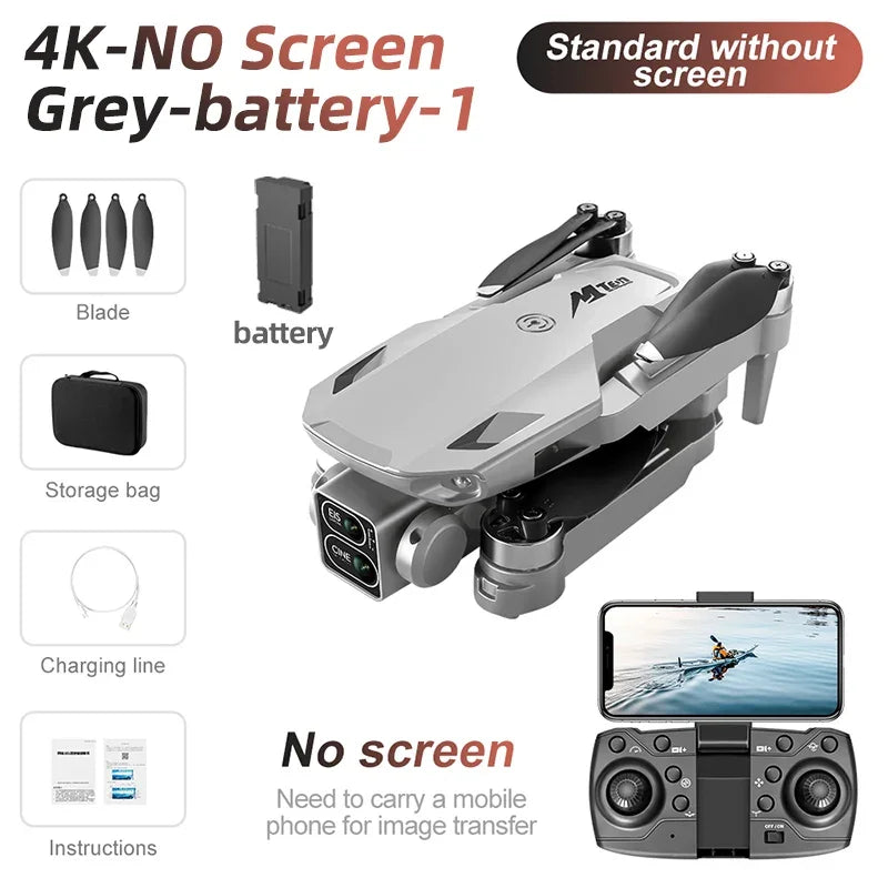 For Xiaomi Drone M10 4K Professional 5G HD Dual Camera With Screen FPV Photography Brushless Foldable Quadcopter RC Drones Toys
