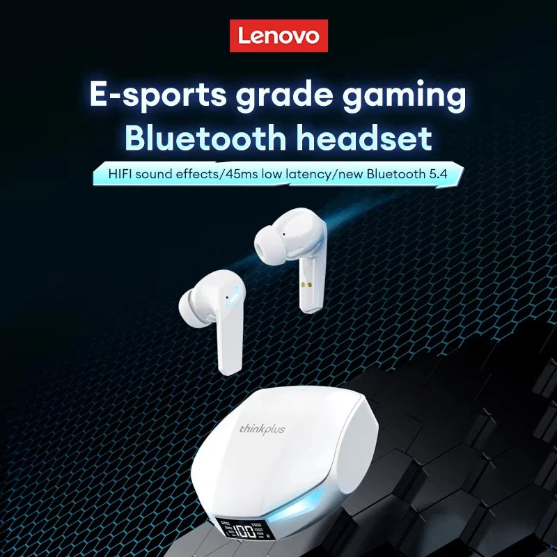 Lenovo XT53 TWS Bluetooth 5.4 Earphones HIFI Surround Sports Gaming Headset LED Power Display With In-Ear Design Headphones New