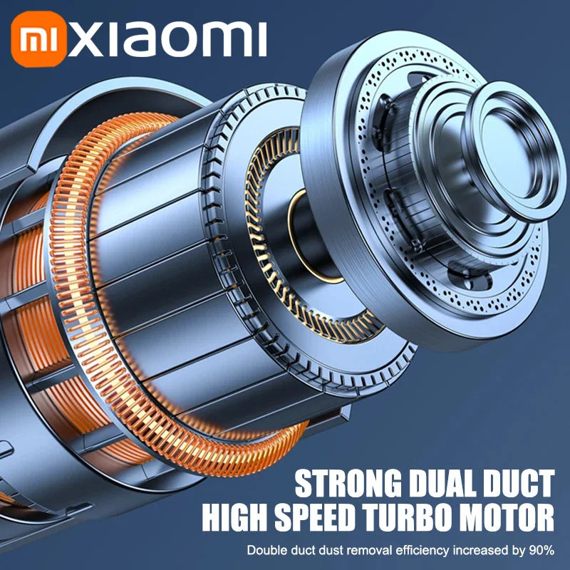 Xiaomi 3000000PA Car Wireless Vacuum Cleaner 120W Powerful Portable Handheld For Home & Auto Lightweight Cordless Rechargeable