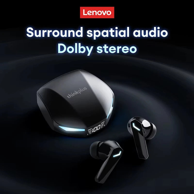 Lenovo XT53 TWS Bluetooth 5.4 Earphones HIFI Surround Sports Gaming Headset LED Power Display With In-Ear Design Headphones New