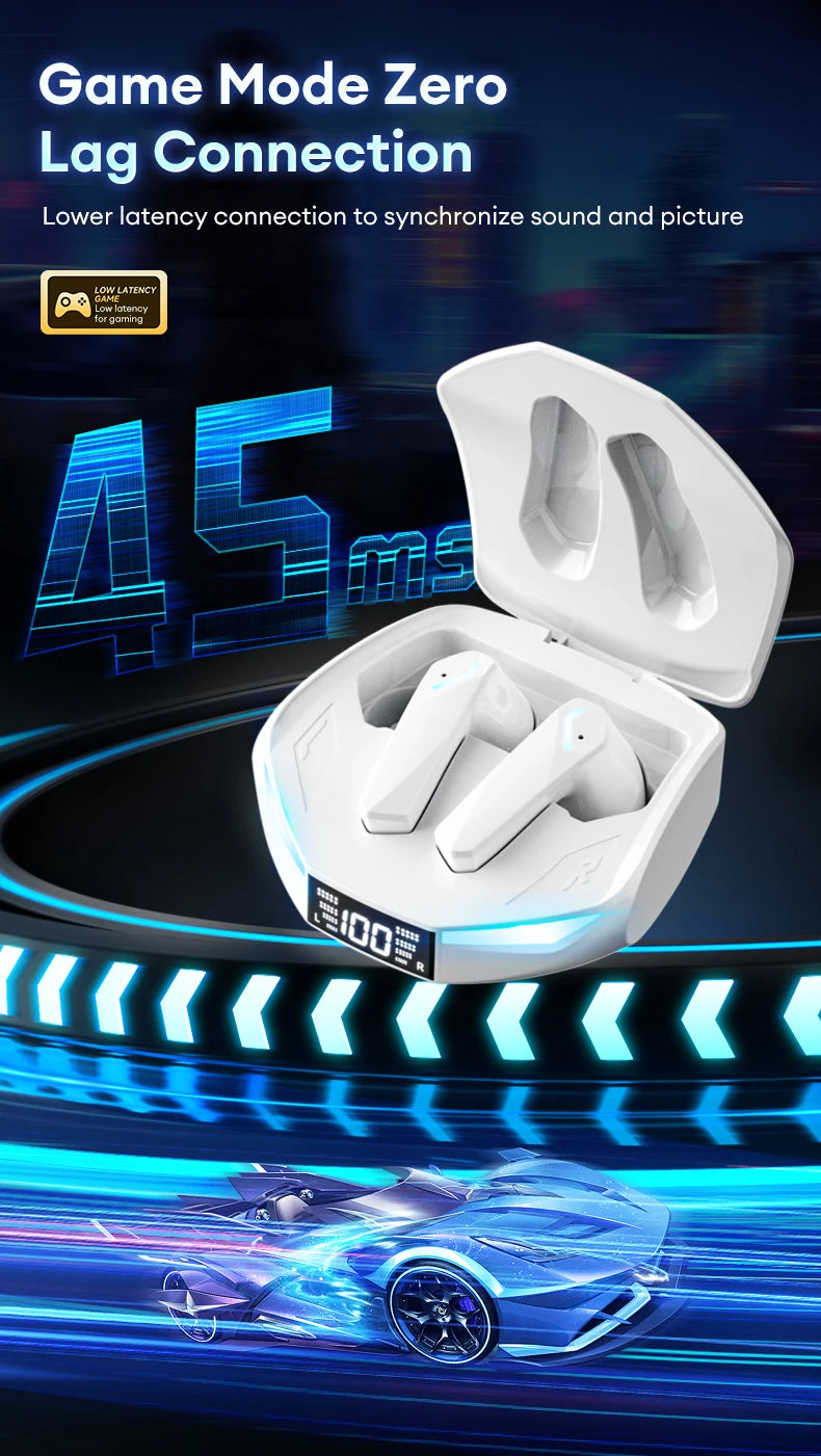 Lenovo XT53 TWS Bluetooth 5.4 Earphones HIFI Surround Sports Gaming Headset LED Power Display With In-Ear Design Headphones New