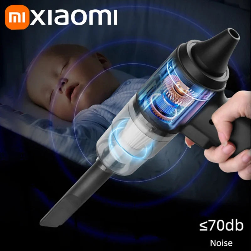 Xiaomi 3000000PA Car Wireless Vacuum Cleaner 120W Powerful Portable Handheld For Home & Auto Lightweight Cordless Rechargeable
