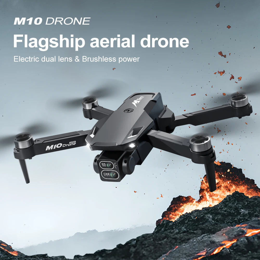 For Xiaomi Drone M10 4K Professional 5G HD Dual Camera With Screen FPV Photography Brushless Foldable Quadcopter RC Drones Toys