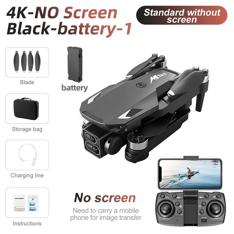 For Xiaomi Drone M10 4K Professional 5G HD Dual Camera With Screen FPV Photography Brushless Foldable Quadcopter RC Drones Toys
