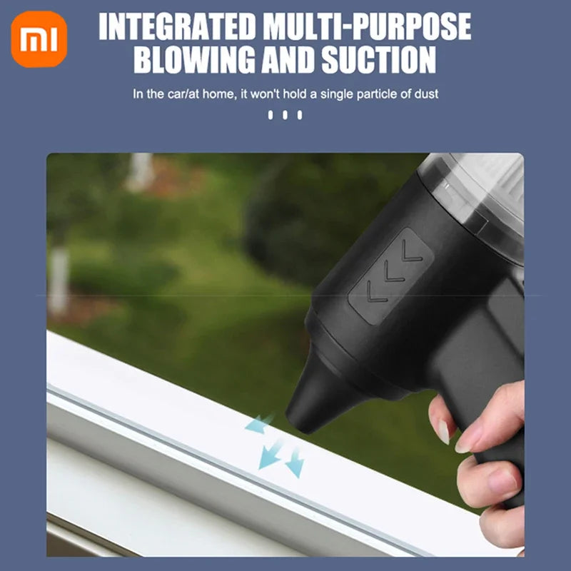 Xiaomi 3000000PA Car Wireless Vacuum Cleaner 120W Powerful Portable Handheld For Home & Auto Lightweight Cordless Rechargeable
