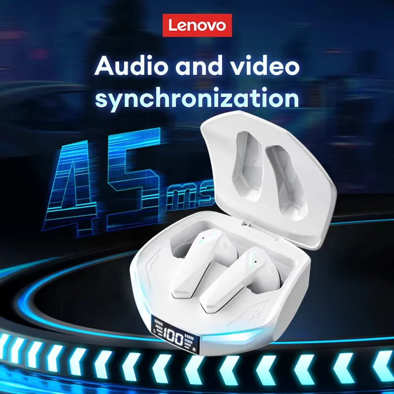 Lenovo XT53 TWS Bluetooth 5.4 Earphones HIFI Surround Sports Gaming Headset LED Power Display With In-Ear Design Headphones New