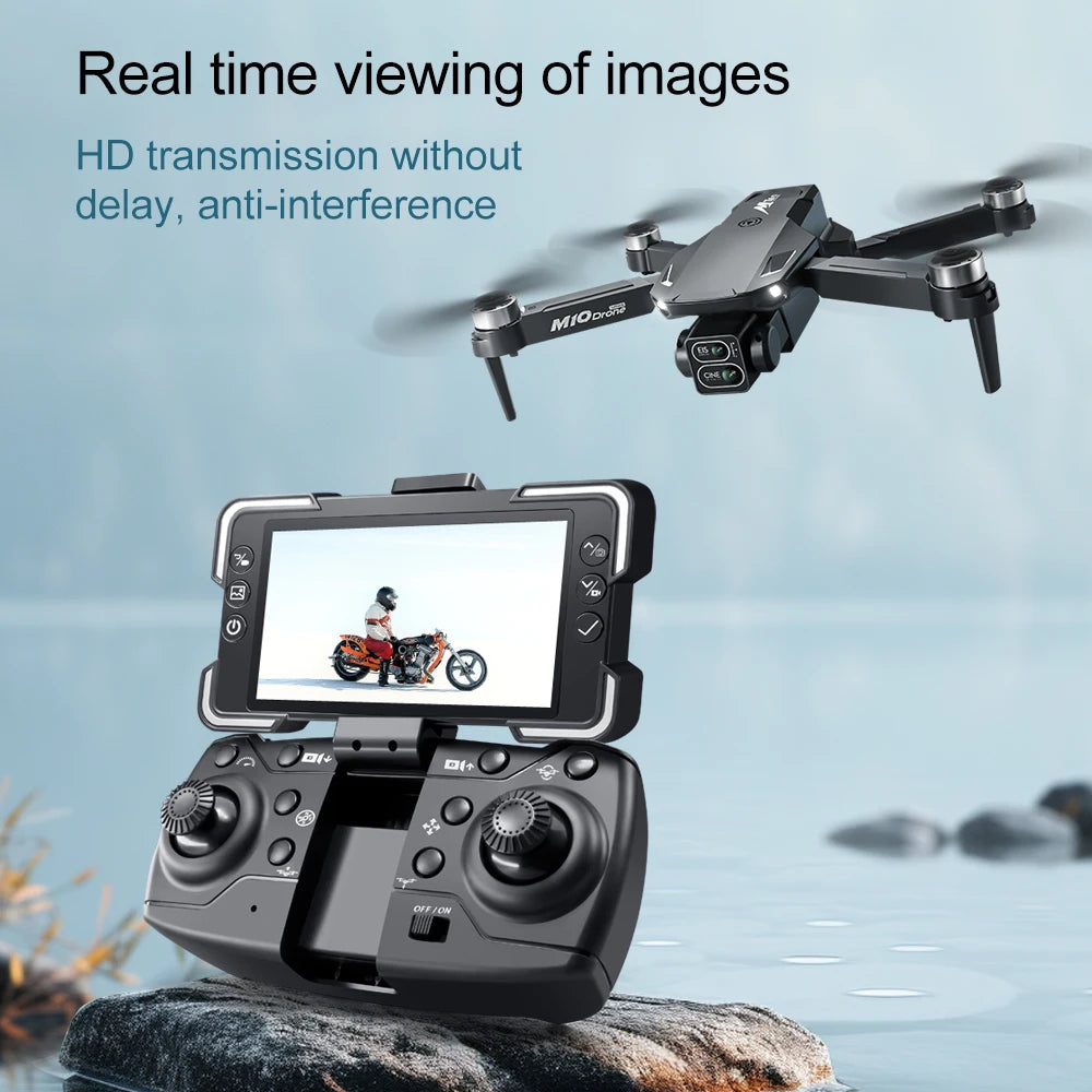 For Xiaomi Drone M10 4K Professional 5G HD Dual Camera With Screen FPV Photography Brushless Foldable Quadcopter RC Drones Toys