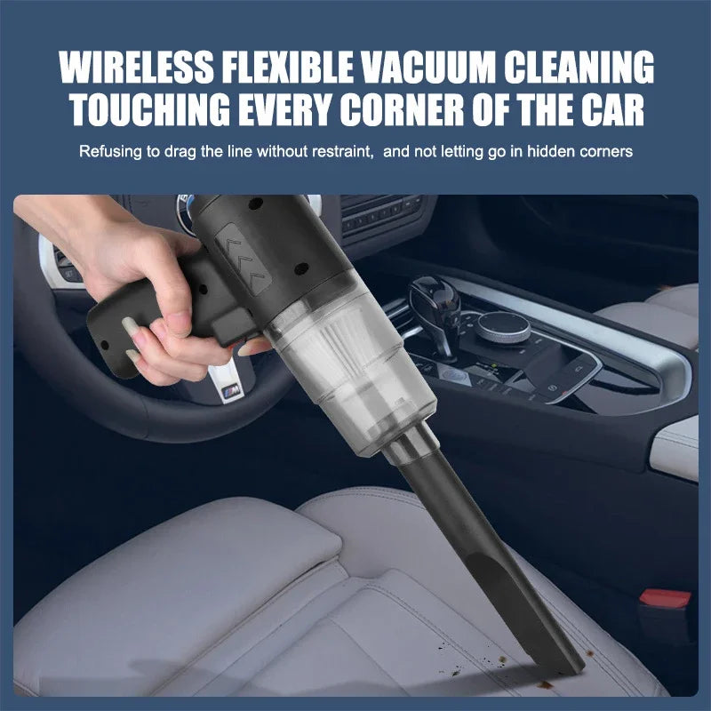 Xiaomi 3000000PA Car Wireless Vacuum Cleaner 120W Powerful Portable Handheld For Home & Auto Lightweight Cordless Rechargeable